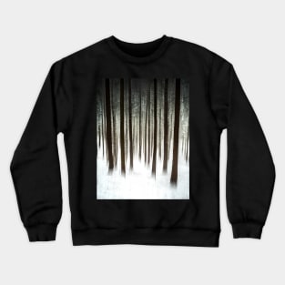 Snowy Forest Abstract Crewneck Sweatshirt